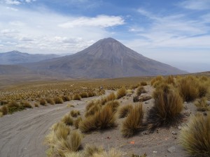 On the way to Mt Chachani for MTB