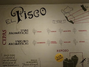 Pisco pub in Cusco