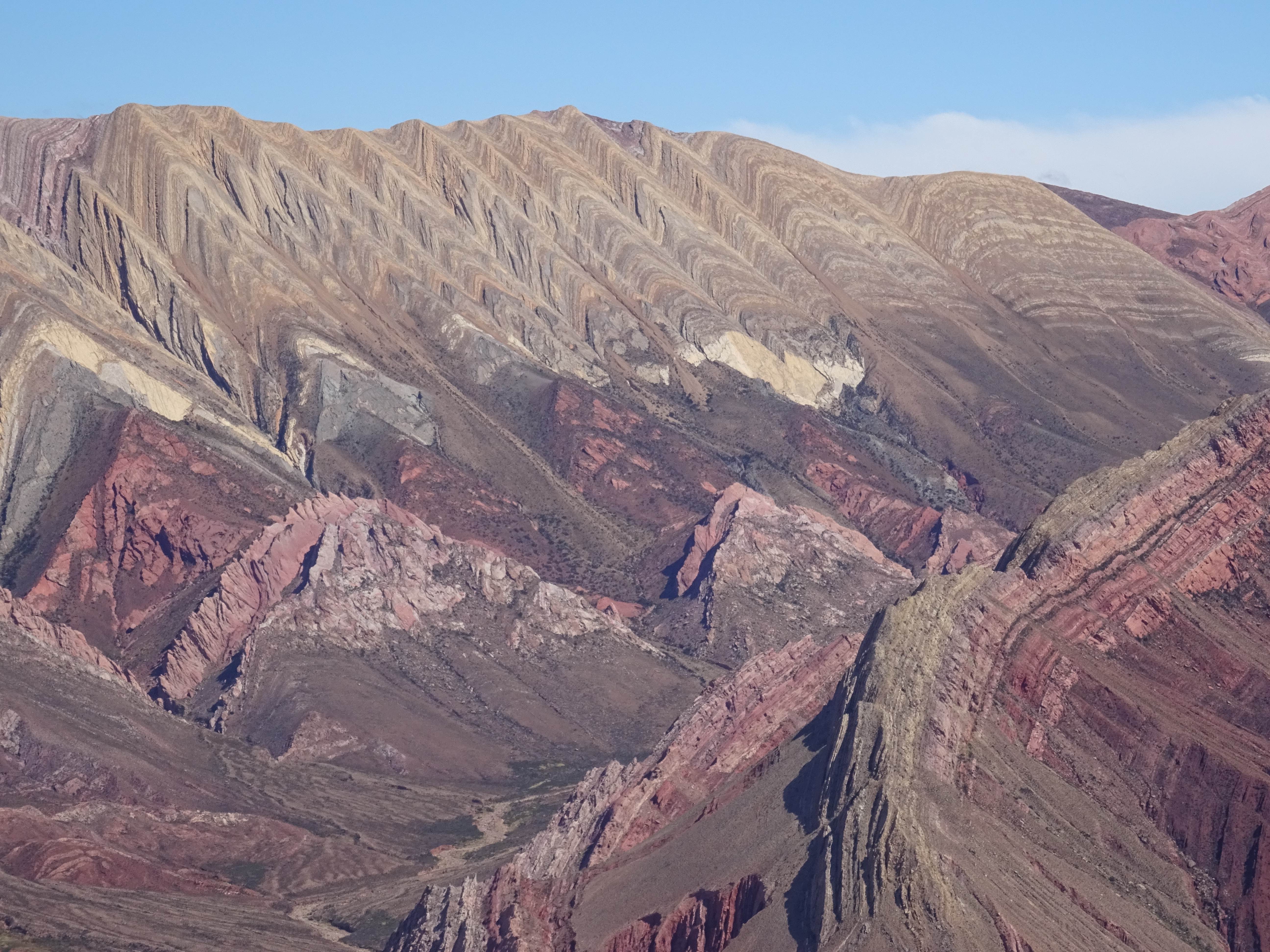 Colourful mountain in Humahuaca
