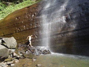 Getting a natural shower