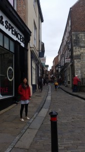 Main tourist street in York.