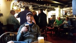 A small Cozy English pub with creamy English Ale