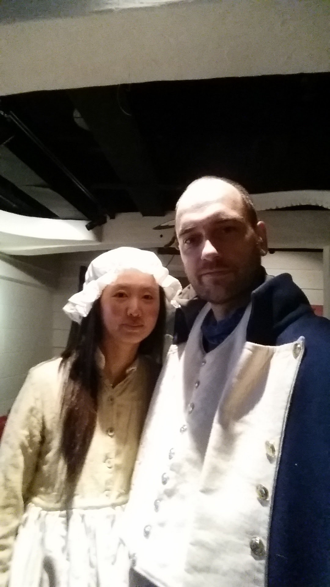 Captain Totzke and his loving wife, Captain Cook Museum in Whitby